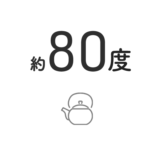 約80度