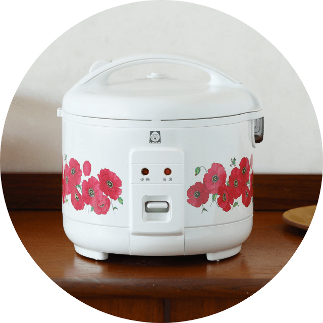[Floral (Poppy) Pattern] Rice Cookers＜炊きたて＞ JNP-T055