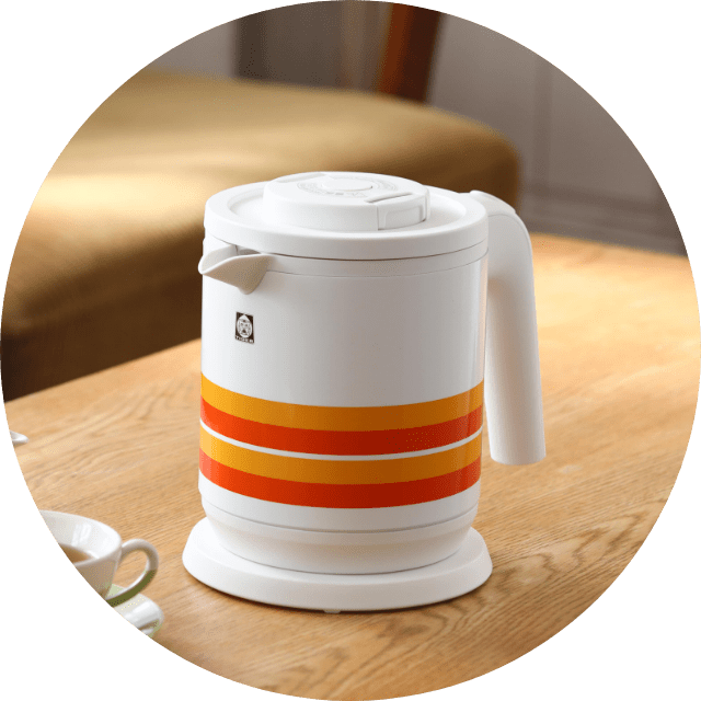 [Orange Stripe] Steamless Electric Kettles PCK-T060