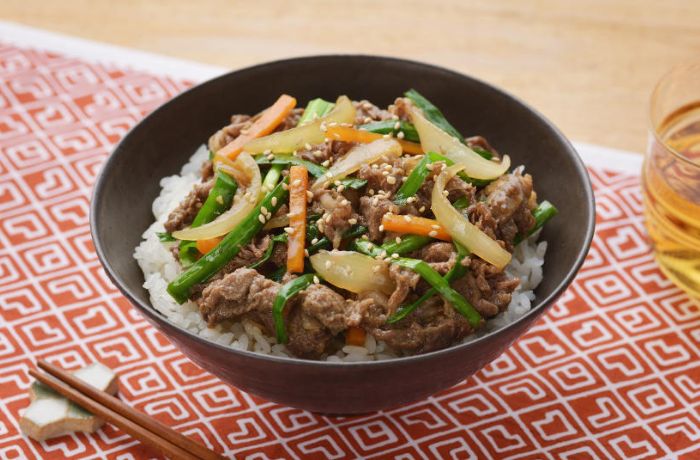 Japanese style bulgogi bowl