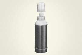 The first vacuum bottle imported by Itoki Shoten

