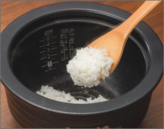 少量炊き、炊込みごはんの調理例 白米0.5合 イメージ画像