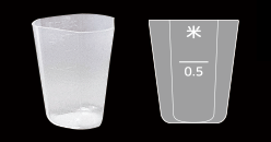 Pattern of the hexagonal measuring cup