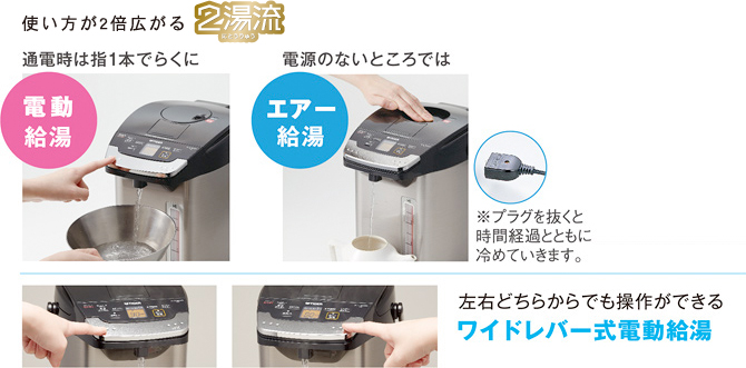蒸気レスVE電気まほうびん PIG-A | 製品情報 | タイガー魔法瓶
