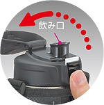 ワンプッシュオープンのダイレクトドリンクボトル ワンプッシュオープンのダイレクトドリンクボトル