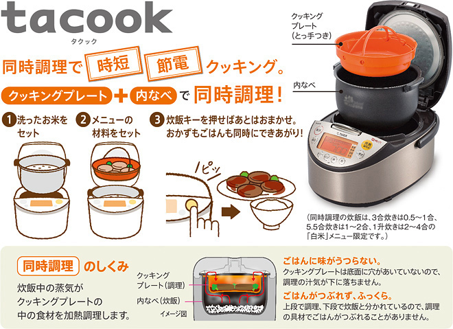 炊飯器TIGER 3合炊き IH炊飯ジャー (炊き立て)