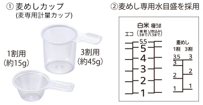 「麦めし専用メニュー」搭載