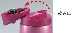 Leak-proof, safe-locking, one-push-open lid