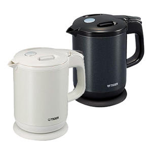 TIGER Steam-Less Electric Kettle Wakuko 0.8 liters Pearl White PCH-G080-WP
