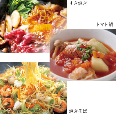 A variety of dishes