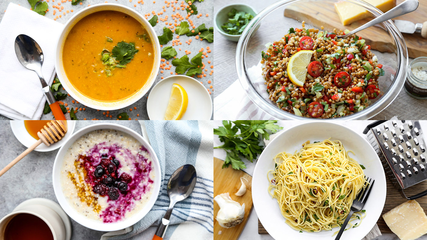 Hearty Rice Cooker Pasta w/ Lentils