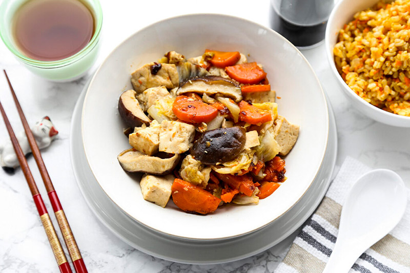 Cabbage and Tofu Stir Fry