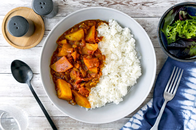 Potato Tomato Curry