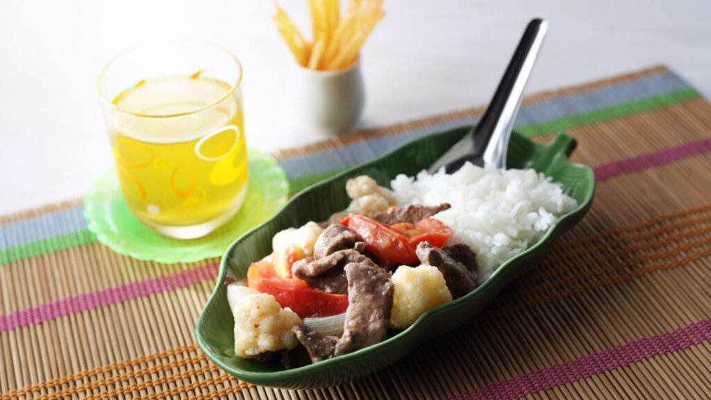 Beef and Cauliflower Sauté