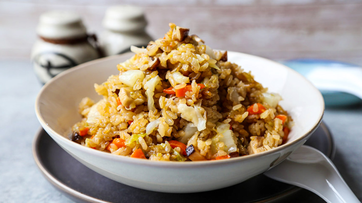 Cabbage and Mushroom Rice