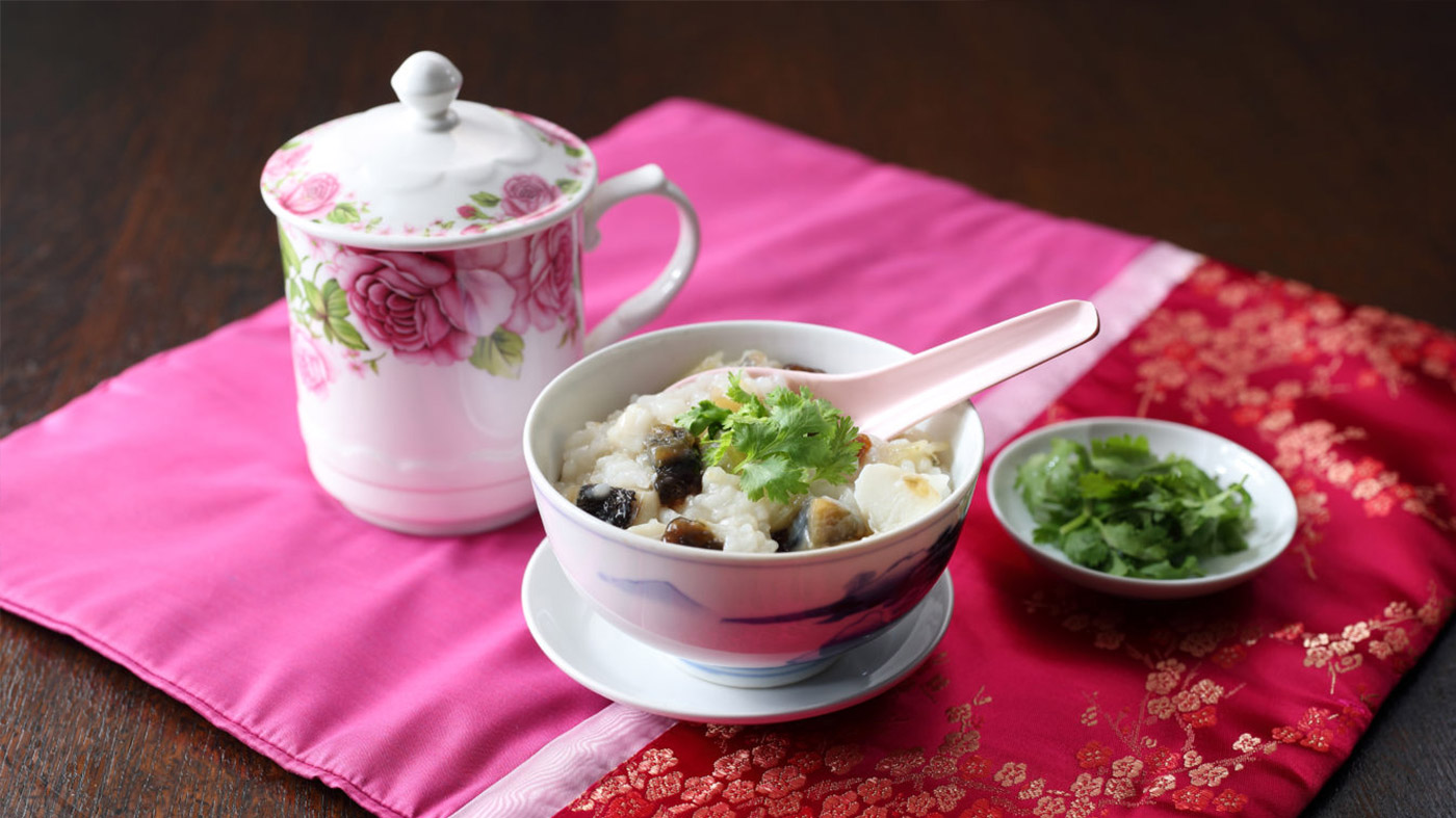 Century Eggs and Fish Fillet Porridge