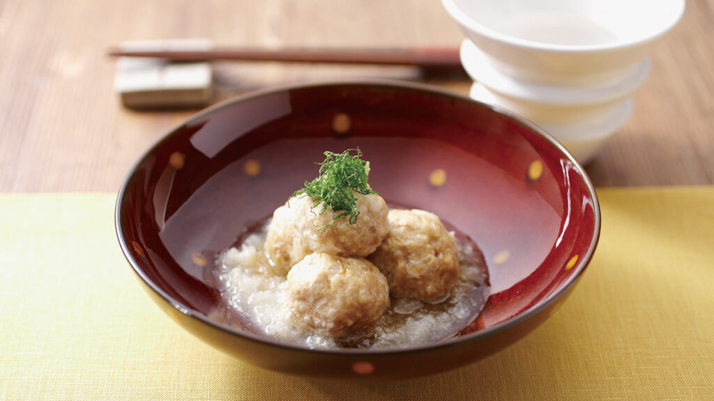 Chicken Meatballs with Grated Daikon