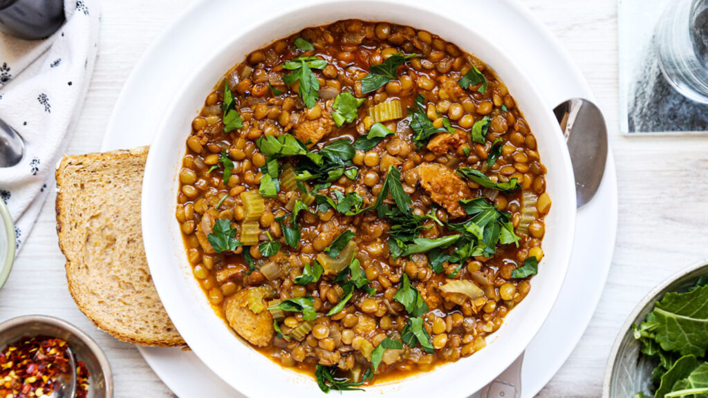 Easy Lentil and Sausage Stew