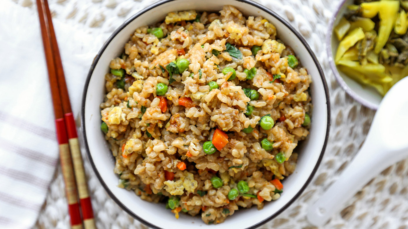 Healthy Vegetable Fried Rice (Brown Rice)