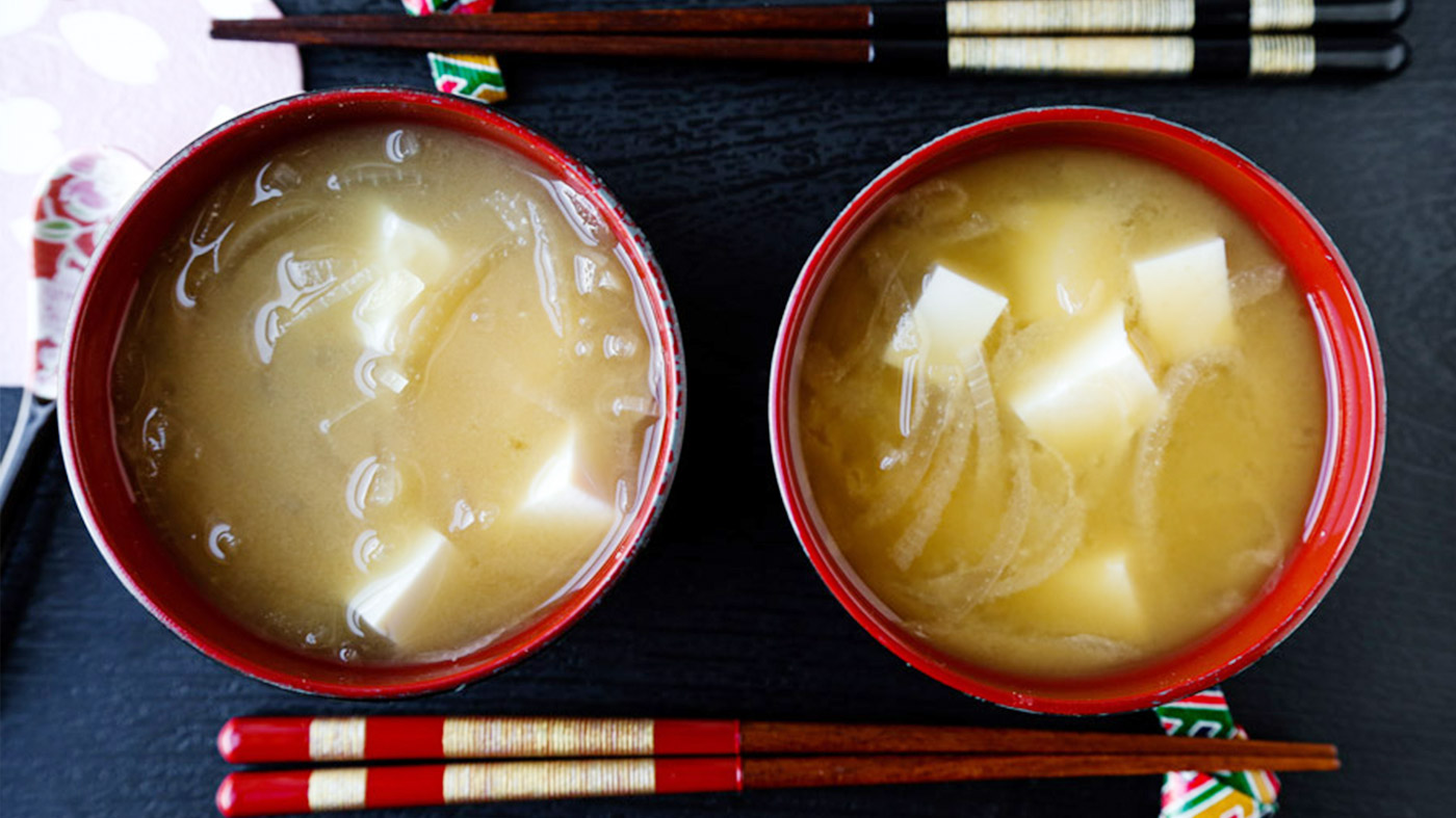 Onion and Tofu Miso Soup