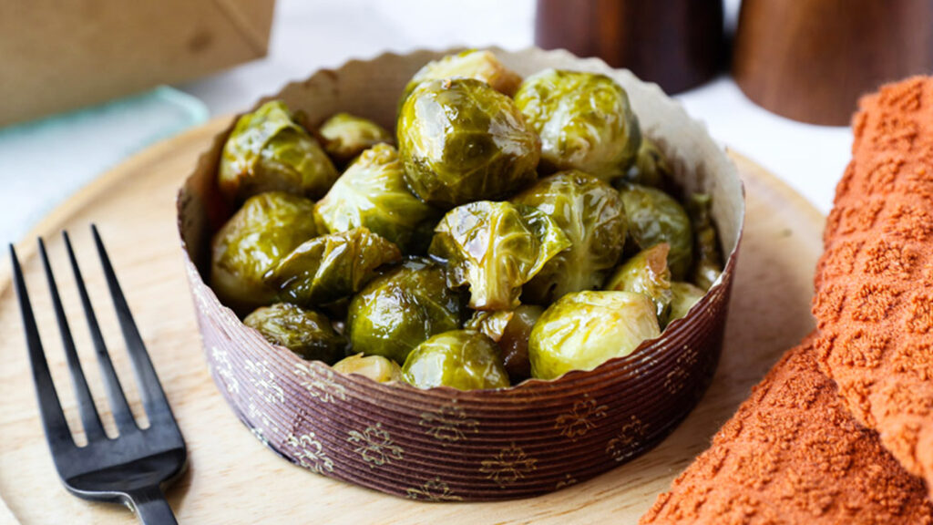 Rice Cooker Brussels Sprouts