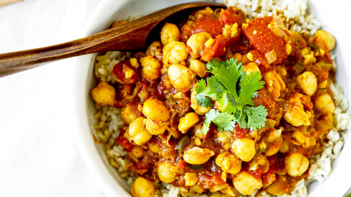 Rice Cooker Vegan Chana Masala