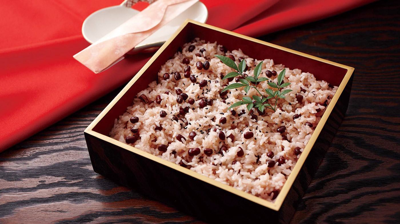 Sekihan - 赤飯 - Japanese Sticky Rice With Azuki Beans