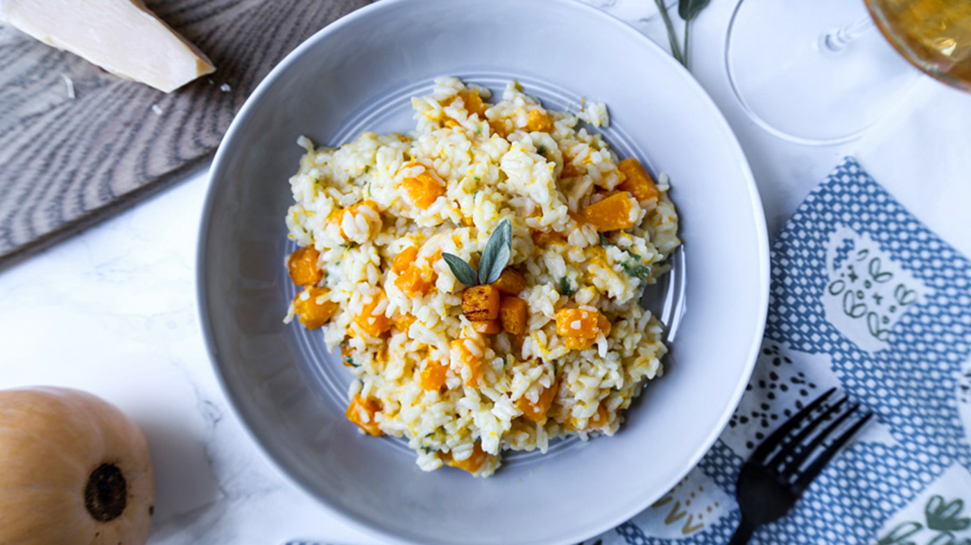 Slow Cooker Butternut Squash Risotto