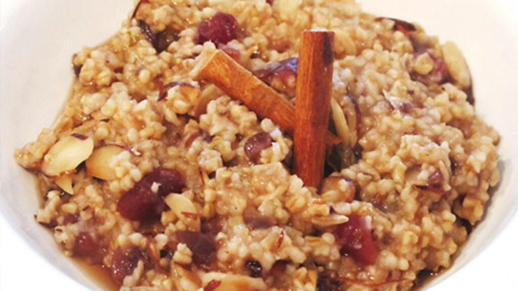 Rice Cooker Apple Cinnamon Steel Cut Oats TigerCorporation