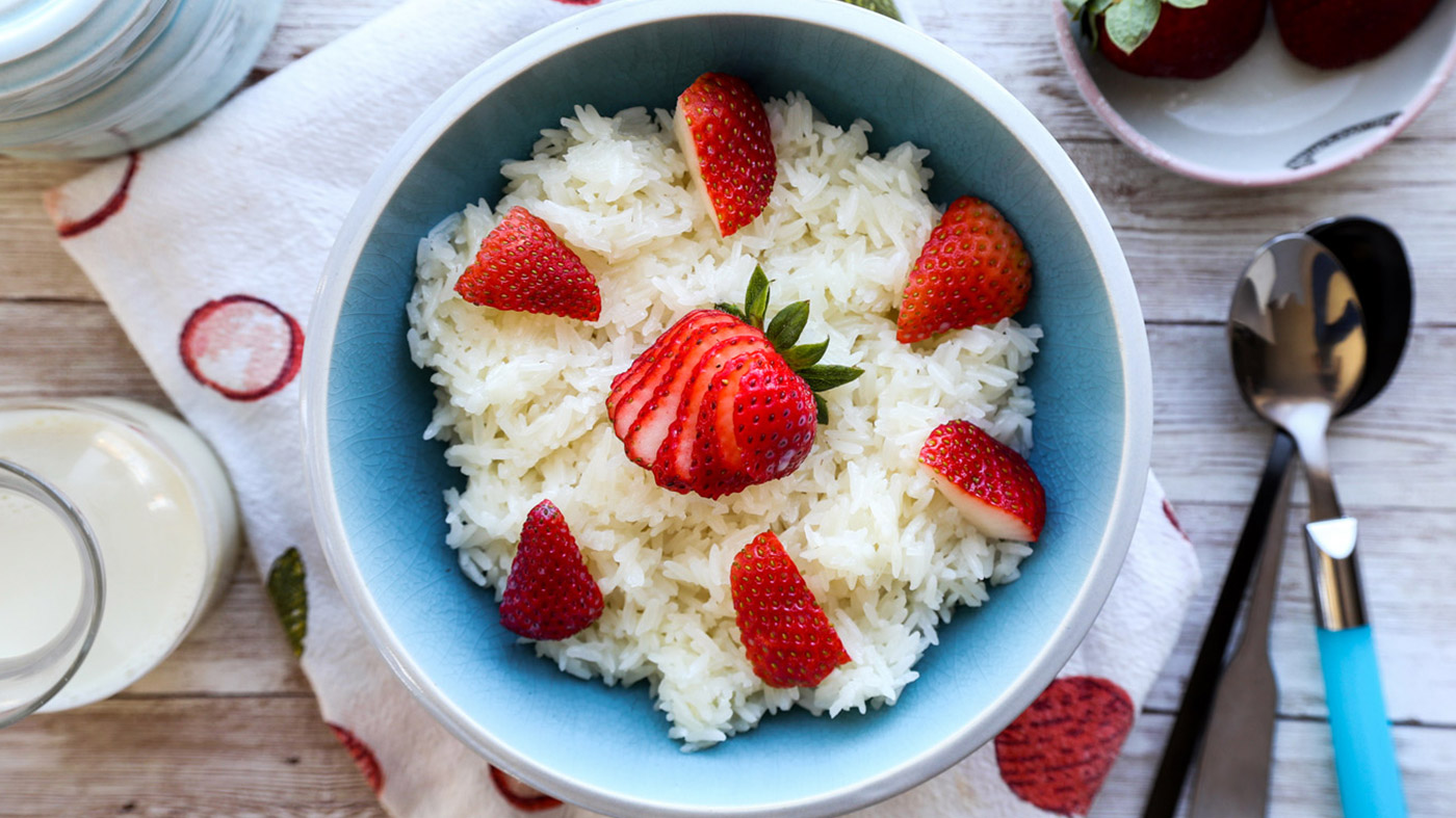 Rice Cooker Thai Strawberry Sticky Rice - Tiger-Corporation