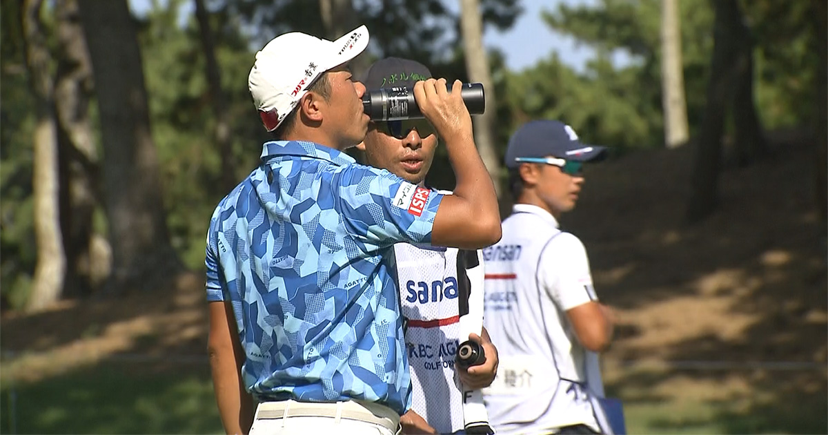 Sansan KBCオーガスタゴルフトーナメント2024」にて選手・キャディーに