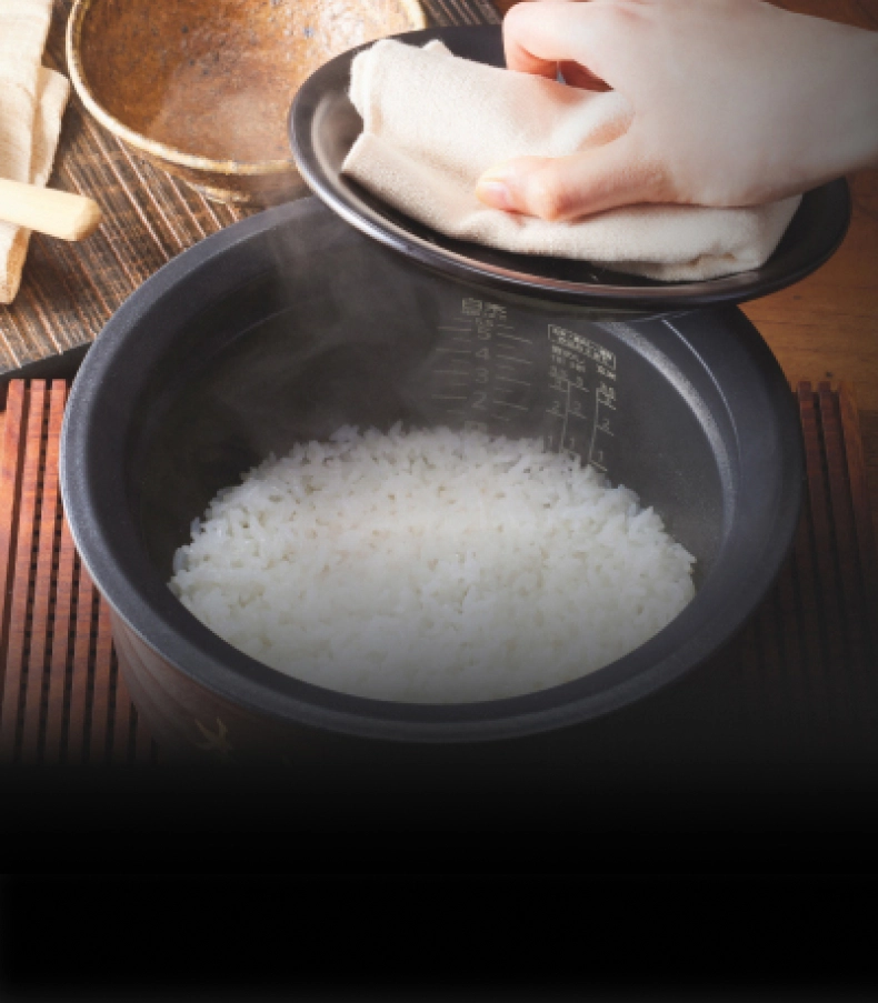 A single bowl of perfectly cooked rice