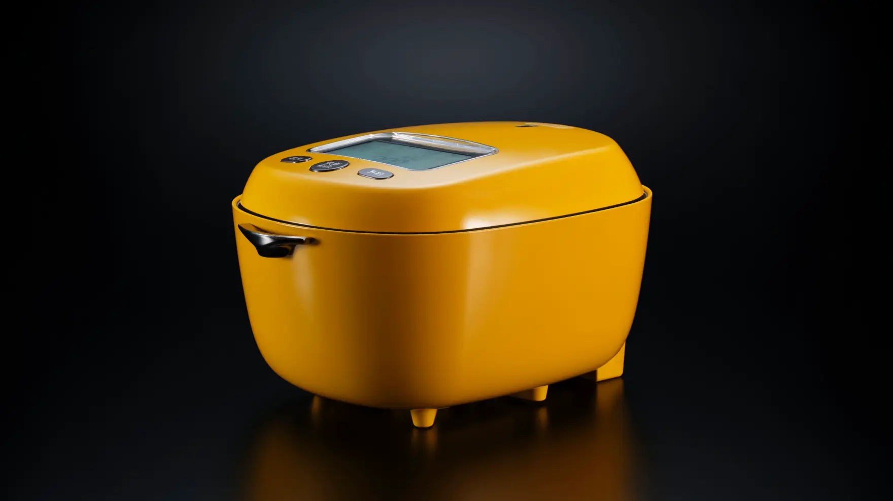 Rice cooker open with inner pot
