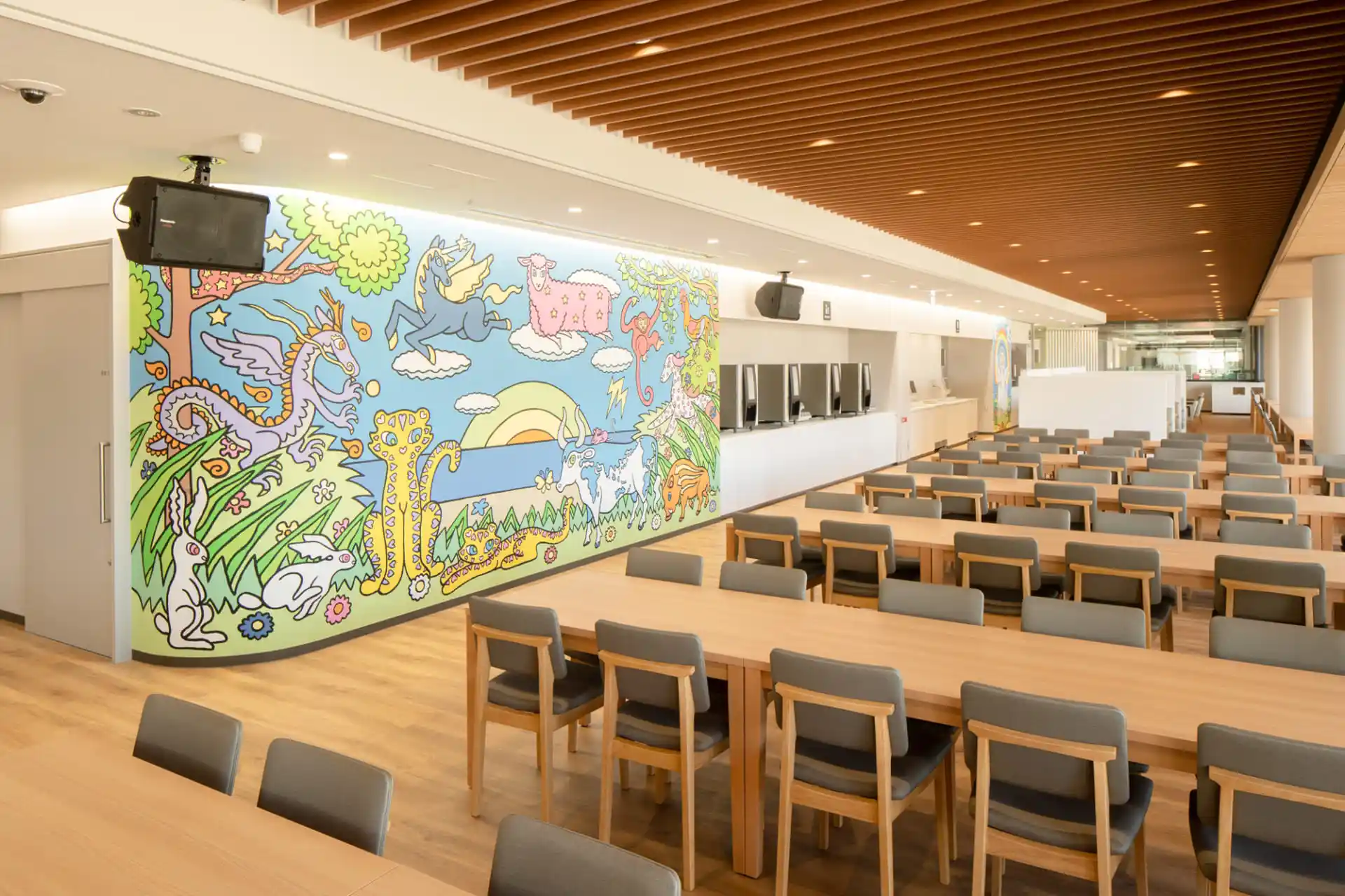 食堂でちょっと一息