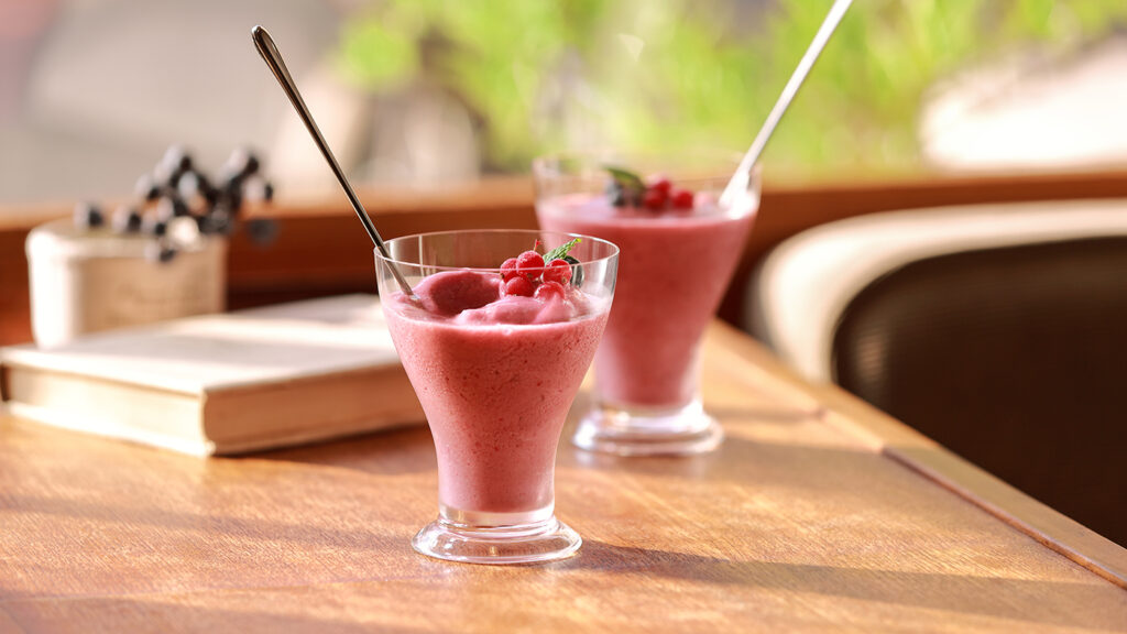 Indulgent Mixed Berry & Soy Milk Yogurt Smoothie