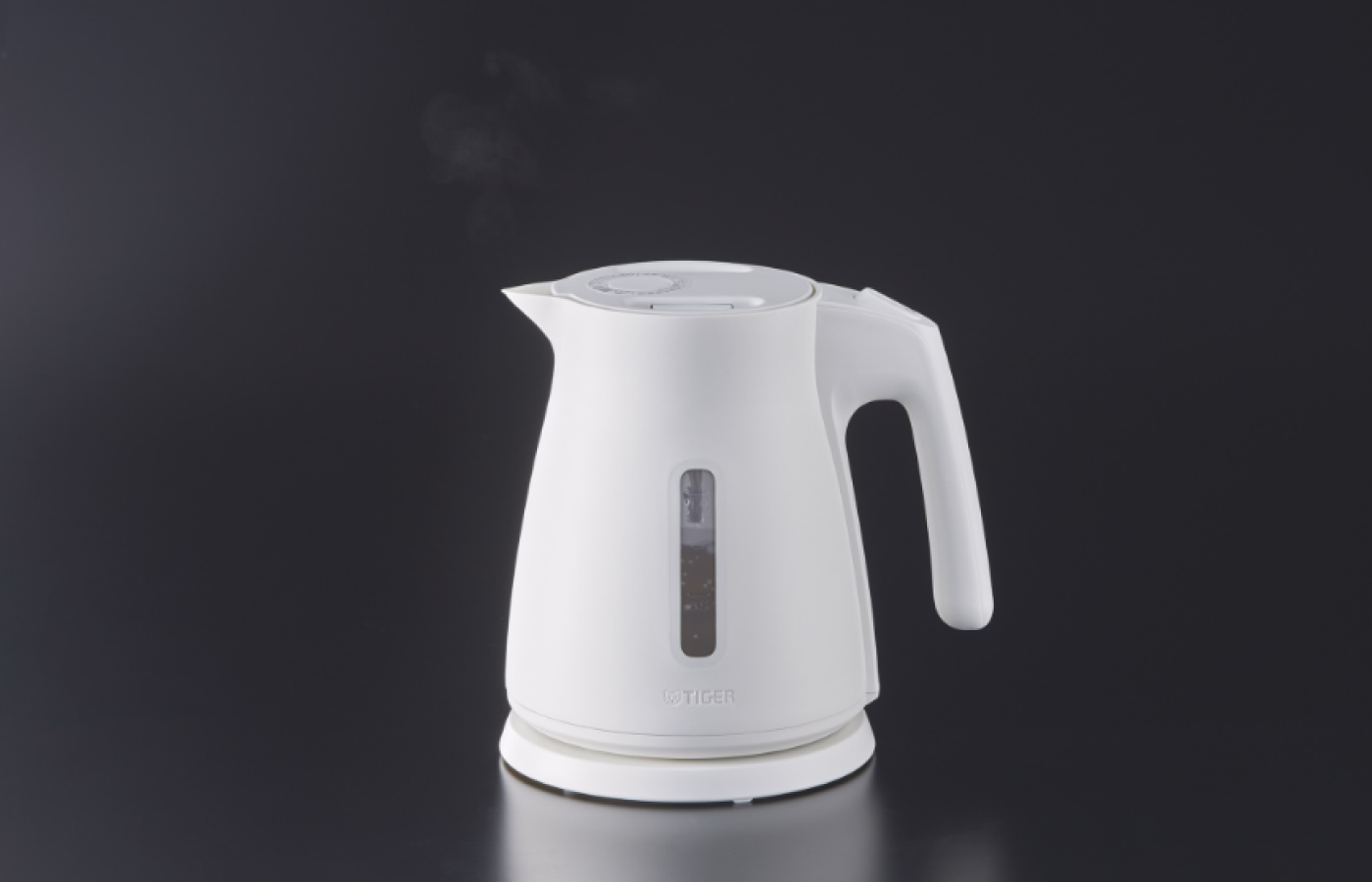 An electric kettle resting neatly on a countertop.